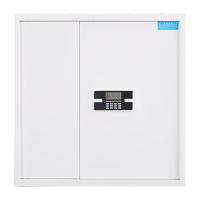 鸣固 保密柜电子密码锁灰白色双保险铁皮柜 单节无斗925*900*420