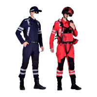 鸣固 火崖2代升级版秋季应急救援工作服套装户外抢险救援队服装 藏蓝色上衣+裤子3XL