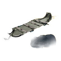 鸣固 超轻多功能救援担架 户外救生救援消防急救担架卷式软担架pe材质 军绿色