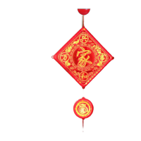 鸣固 2022新年元旦发光福字春节挂灯3D门福过年室内装饰灯门口挂饰商场小彩灯电池款 方形-家+福袋ZL5230