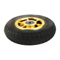 鸣固 重型高弹力脚轮 万向脚轮定向轮刹车轮轻型橡胶脚轮工业轮子 5寸单轮(送配件)