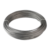鸣固 304不锈钢钢丝绳 晾衣架 吊起重牵引升降电动葫芦养殖水泵拖车钢丝绳索具 2.5mm7*7 20米