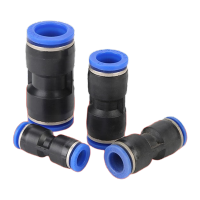 鸣固 塑料直通接头 快速接头气动快插PU6 20个 直通接头*1