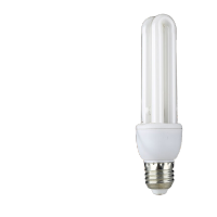 鸣固 U型节能灯 E27螺口三基色节能灯客厅厨房高亮节能光源商用灯泡 ZL4553螺口黄光2700K 2U-5W