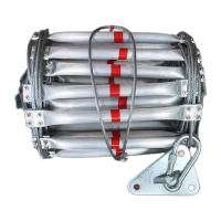 鸣固 铝合金逃生软梯 高楼高空应急消防救援训练铝合金间距30钢丝绳软梯30米