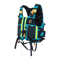 鸣固 救生衣 大浮力成人重型激流救生衣专业水域救援 特战激流救生衣湖蓝色