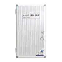 鸣固 壁挂式锁匙箱铝合金宾馆酒店房源中介汽车钥匙挂墙收纳柜 BA1012 12位