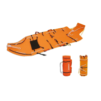 鸣固 超轻多功能救援担架 户外救生救援消防急救担架卷式软担架Eva材质 桔色