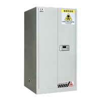 鸣固 化学品柜毒麻柜药品保险柜 灰白色60加仑860*860*1650