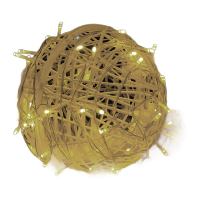 鸣固 led藤球灯串节日装饰圆球灯景观挂树ins户外亮化彩灯串圣诞节元旦新年布置挂灯 直径20cm-白色ZL5239