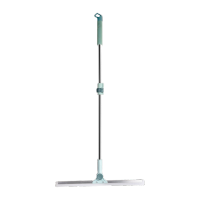 鸣固 魔术扫把 硅胶地刮扫地刮 地板家用扫帚卫生间扫把刮水器 可伸缩80-115cm 宽60cm蓝色