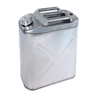 鸣固 201不锈钢汽油桶加厚工业柴油桶汽车加油桶仓库存储便携备用油箱 方形50L