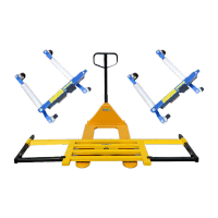 鸣固 液压汽车移车器机械拖车架小区物业挪车器移位器清障神器工具 3吨标准1.6米+液压四代*2台