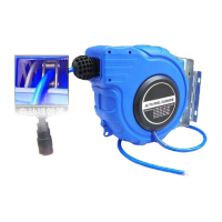 鸣固气鼓自动伸缩卷管器自动回收气管收管器卷线器绕管器气鼓8*12*18米双层夹沙管