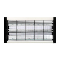 鸣固 ZJ4407灭蚊灯电击式挂壁式LED驱蚊虫灯户外室内商用吸捕苍蝇灭蚊器 全塑灭蚊灯经典款(单网)功率8W