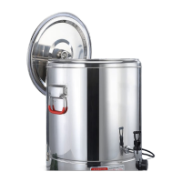 鸣固 电热保温桶不锈钢蒸煮桶烧水桶大容量汤锅自动加热商用热汤桶奶茶桶 50L 无龙头 黑陶晶不粘盘发热体