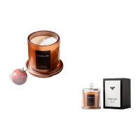 鸣固 香薰蜡烛 金钟罩玻璃杯蜡烛 SPA精油酒店无烟香薰蜡烛摆件 白茶姜花 9*11.5cm