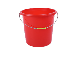 鸣固 塑料桶红桶 清洁桶手提桶 多规格大容量洗车储水桶约12L