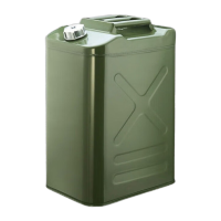 鸣固 加厚加油汽油桶 柴油桶 加油壶 大铁桶 化工桶 汽车备用油箱 升级加厚40L铝盖方形 ZB1047