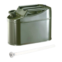 鸣固 加厚加油汽油桶 柴油桶 加油壶 大铁桶 化工桶 汽车备用油箱 5L铁盖扁桶+油管 ZB1033