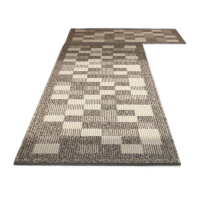 鸣固 地垫酒店长条吸水吸油防滑脚垫可机洗耐脏地毯编织垫子长条里奥地垫 60*120cm