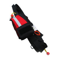 鸣固腰挂式水域救援绳包户外抛绳腰包户外运动腰包 绳包+反光绳8mm15米