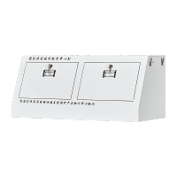 鸣固 手机屏蔽柜5G信号350*776*350工业车间会议室保密场所手机柜 斜面小底柜