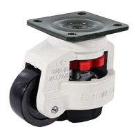 鸣固 福马轮万向轮水平调节轮 福马轮 GD -100F平板款