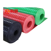 鸣固 35KV绝缘垫 高压橡胶板 配电室绝缘胶垫台垫桌垫 绿色条纹工业胶皮耐油地胶皮1m*5m*10mm