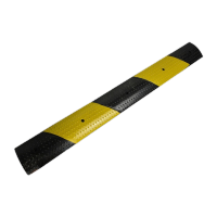 鸣固 减速带橡胶 汽车自行车道路减速缓冲带 微型方格款100*10*2cm