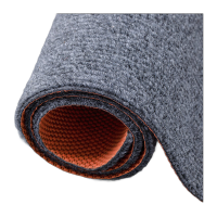 鸣固 地垫 地毯满铺商用办公室可裁剪 耐脏隔音整铺地垫隔音地垫 烟灰 200cm宽 1m长