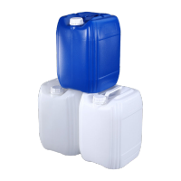 鸣固 ZJ4183 20升塑料桶蓝色全新PE堆码瓶油酒胶水壶化工桶自重1.7斤蓝色桶