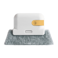 鸣固 二合一可拆卸窗户清洁刷塑料凹槽刷子无死角缝隙刷门窗玻璃凹槽刷 姜黄色