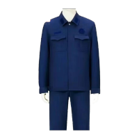 鸣固 消防户外训练冬季作训服套装 火焰蓝长袖国队-冬季备勤服190/112