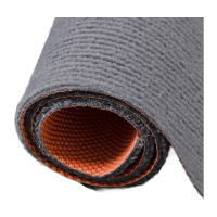 鸣固 地垫 地毯满铺商用办公室可裁剪 耐脏隔音整铺地垫隔音地垫 浅灰 200cm宽 1m长