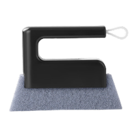 鸣固 二合一可拆卸窗户清洁刷塑料凹槽刷子无死角缝隙刷门窗玻璃凹槽刷 新款黑色