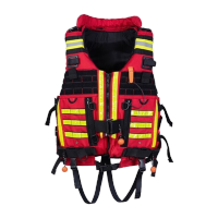 鸣固 救生衣 大浮力成人重型激流救生衣专业水域救援 190N特战激流救生衣红色