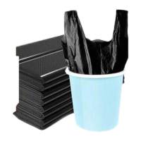 鸣固 手提式垃圾袋办公室客厅 厨房手提式40*60 50只 KD962625