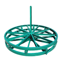 鸣固 电缆放线盘 卧式落地圆盘加强加厚槽钢放线架 升级加强款(带刹车)10T直径1.5米