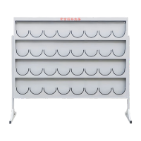 鸣固 安全帽架 支架(4层32格)