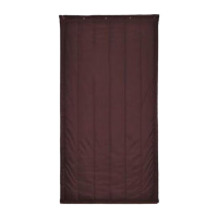 鸣固 棉门帘 冬季两层棉保暖防风挡风隔音门帘 隔断门帘防寒窗帘 咖啡色 0.7*2m无窗口