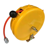 鸣固气鼓自动伸缩卷管器自动回收气管收管器卷线器绕管器迷你鼓5*8*8米PU管无赠品推荐吹尘抢使用