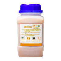 鸣固 工业干燥剂 橙色变色硅胶颗粒防湿防潮珠防潮剂 可重复使用瓶装橙色250g