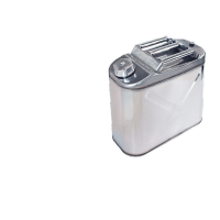 鸣固 201不锈钢汽油桶加厚工业柴油桶汽车加油桶仓库存储便携备用油箱 方形15L