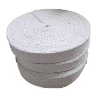 鸣固 陶瓷纤维带耐高温隔热排气管防火阻燃玻璃带硅酸铝纤维带 宽5厘米*厚3mm(整盘30米长)