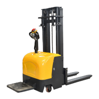 鸣固 电动叉车全电动堆高车升高装卸车电瓶液压平衡配重升降铲车 站骑式1.5吨2.5米