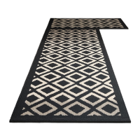 鸣固 地垫 酒店长条吸水吸油防滑脚垫可机洗耐脏地毯编织垫子长条派克地垫 45*120cm