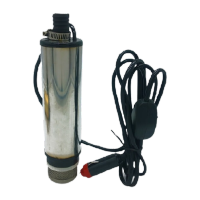 鸣固 不锈钢电动抽油泵柴油电动加油机加油泵自吸泵潜水油泵 12V[3M线+带点烟器插头]