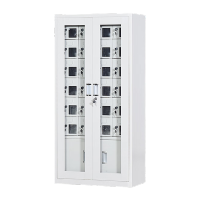 鸣固 手机柜多门带锁对讲机集中储存柜学校医院工厂 外玻30门带下柜手机充电柜