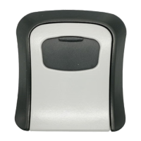 鸣固 密码钥匙盒 大门猫眼壁挂式金属密码锁 装修密码盒 塑料 灰色